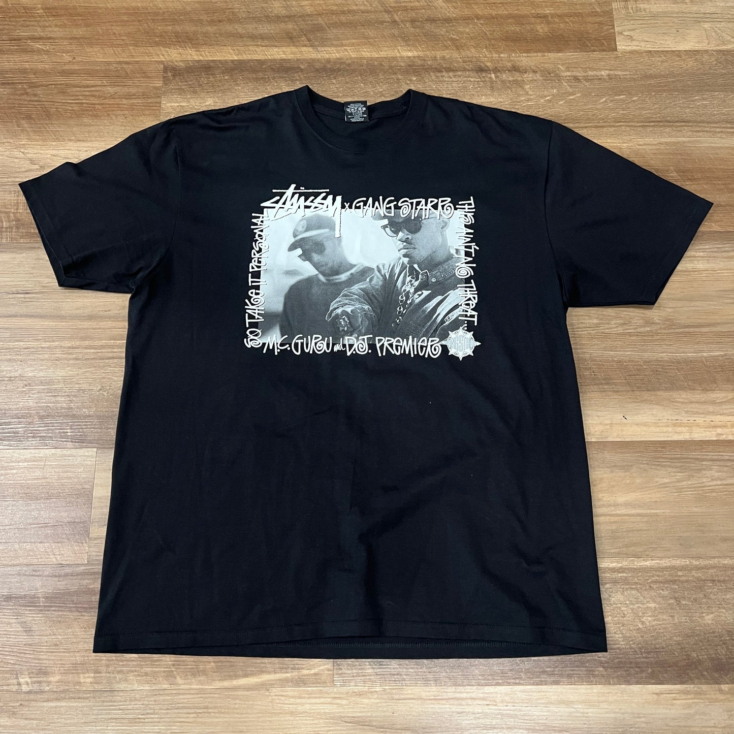 Stüssy Gang Starr Take It Personal tee Black