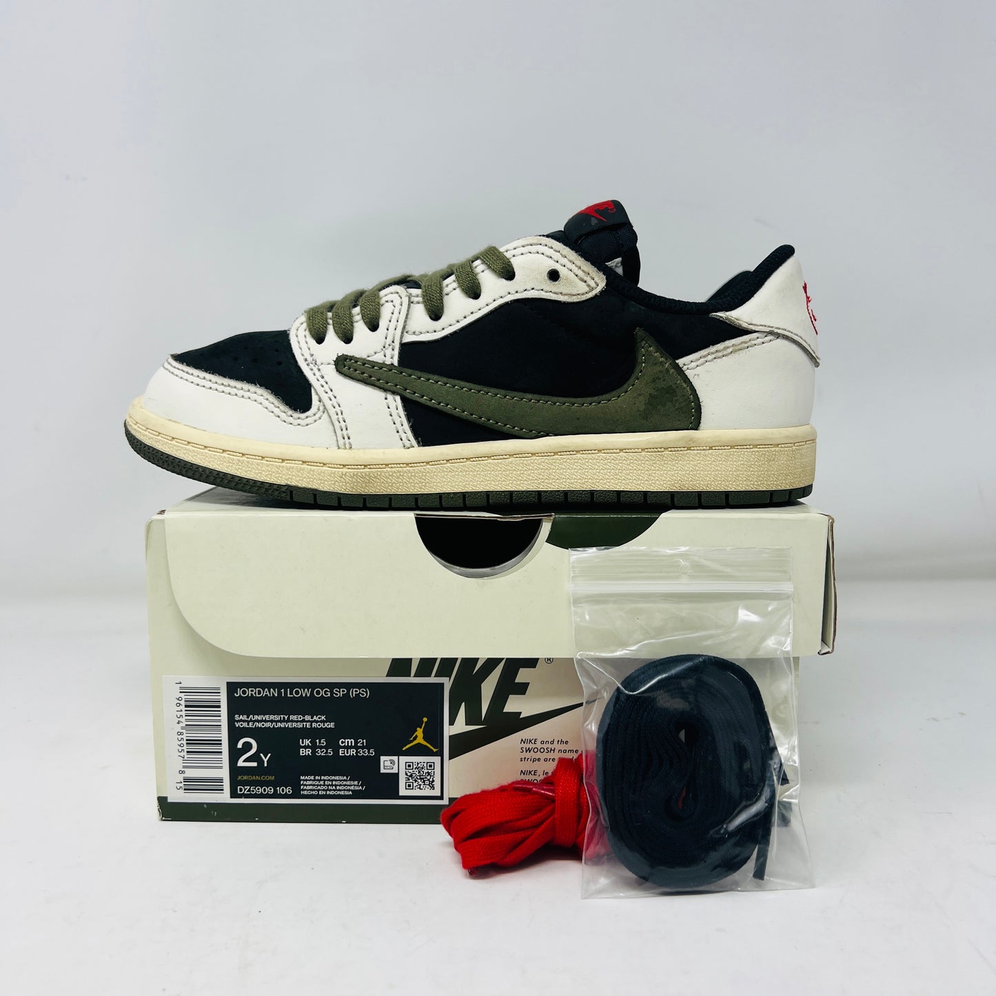 Jordan 1 Retro Low OG SP Travis Scott Olive (PS)