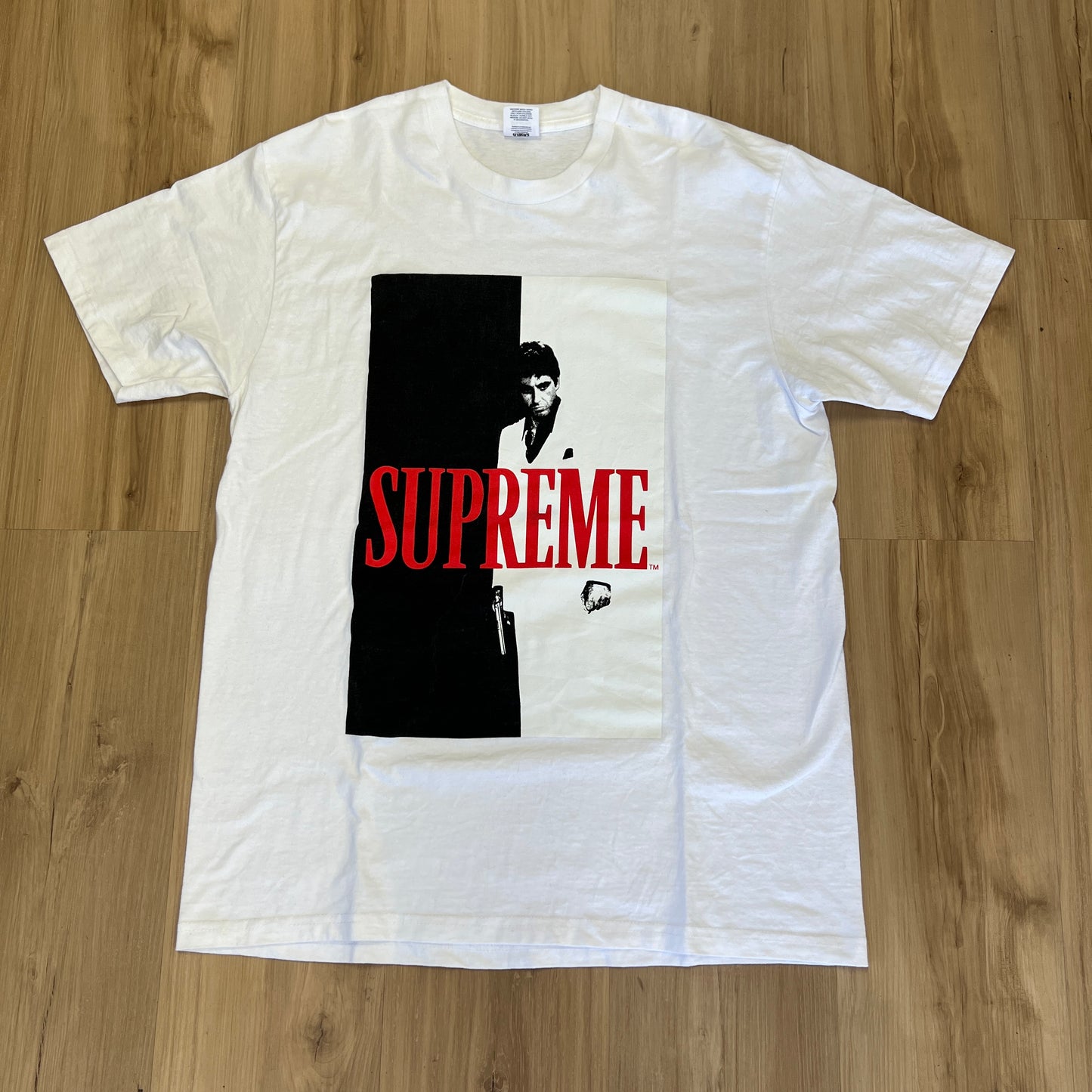 Supreme Scarface Split Tee White