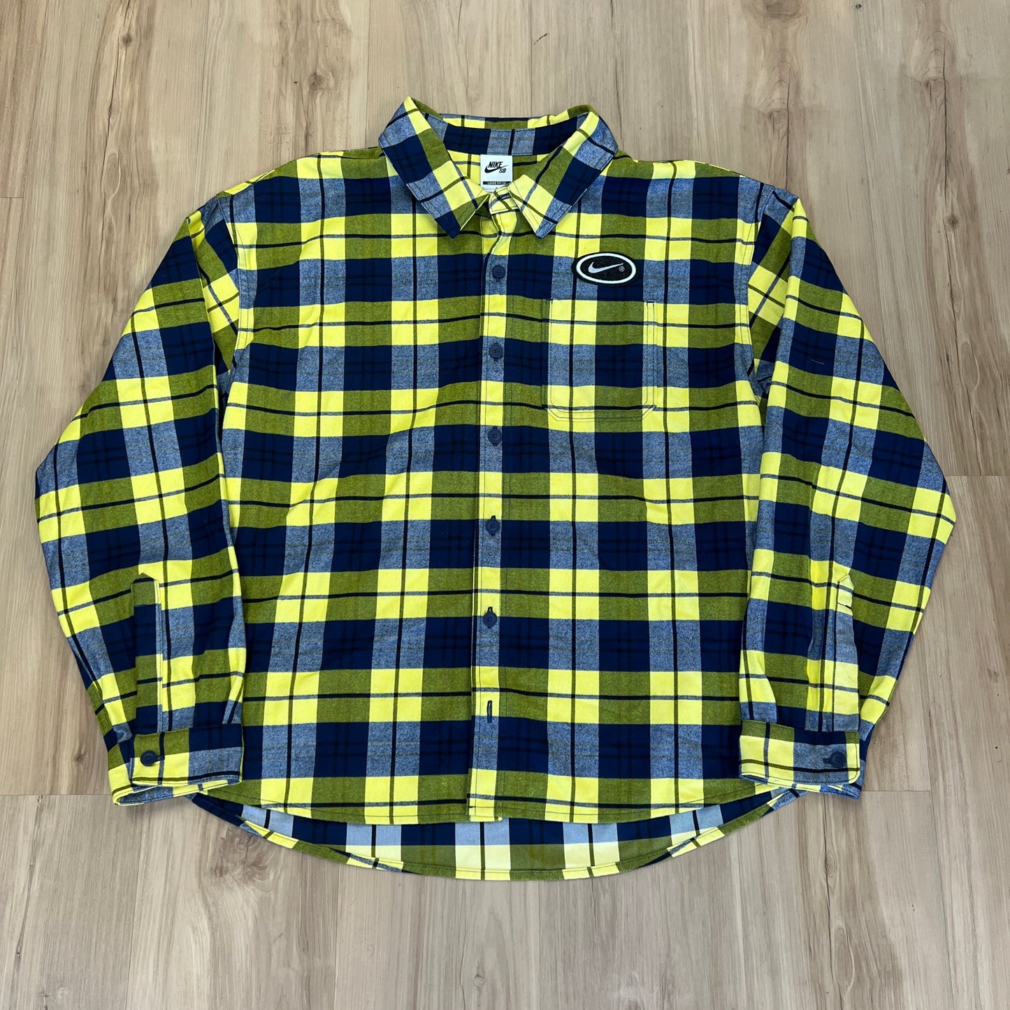 Nike SB x Eric Koston Skate Flannel Midnight Navy/Speed Yellow