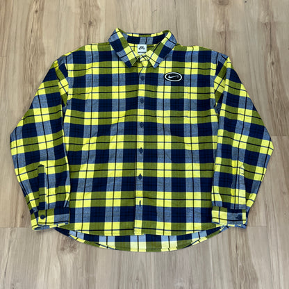 Nike SB x Eric Koston Skate Flannel Midnight Navy/Speed Yellow