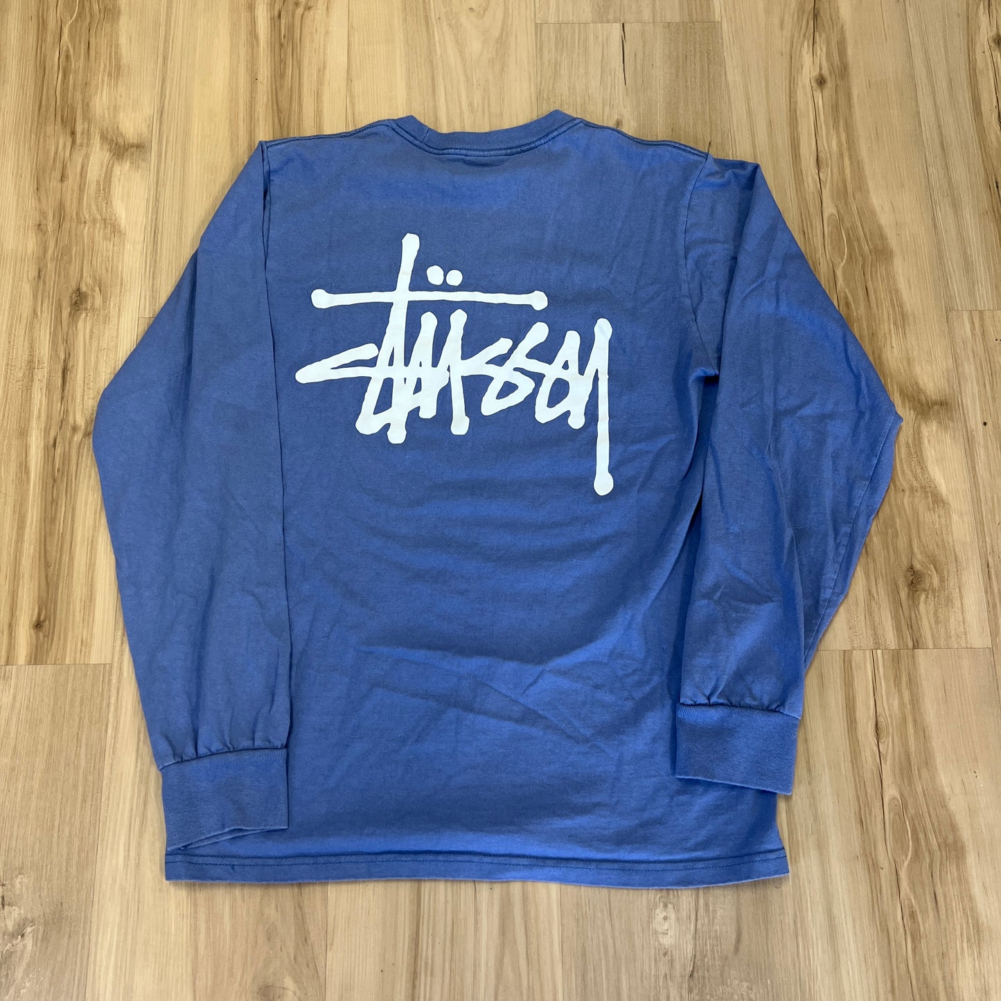 Stüssy Basic Logo L/S t-shirt Blue