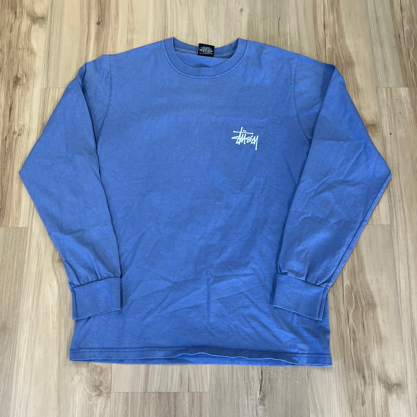 Stüssy Basic Logo L/S t-shirt Blue