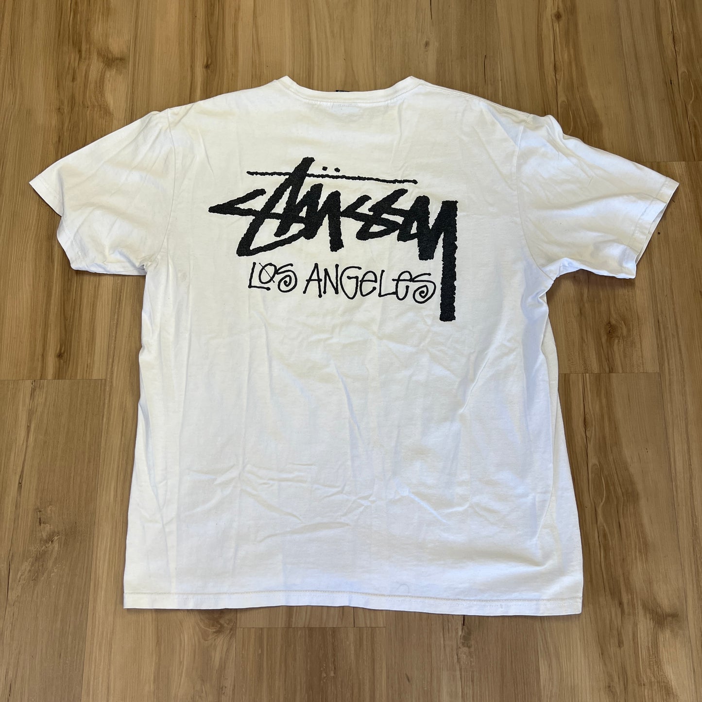 Stüssy "Stock Los Angeles" tee White