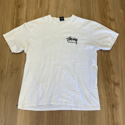 Stüssy "Stock Los Angeles" tee White
