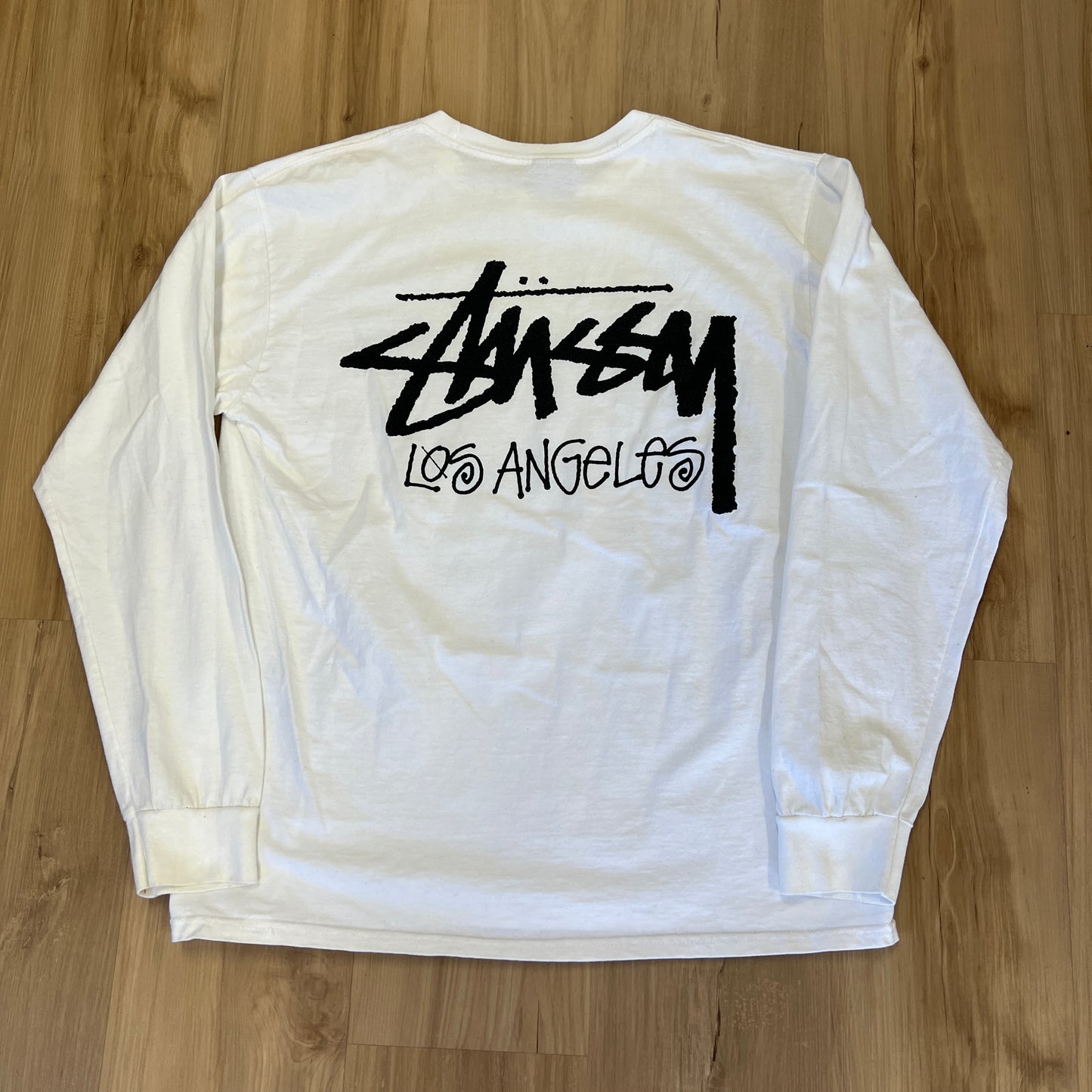 Stüssy "Stock Los Angeles" L/S tee White