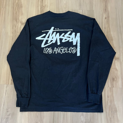 Stüssy "Stock Los Angeles" L/S tee Black
