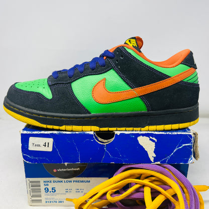 Nike SB Dunk Low Green Spark Hoop Orange