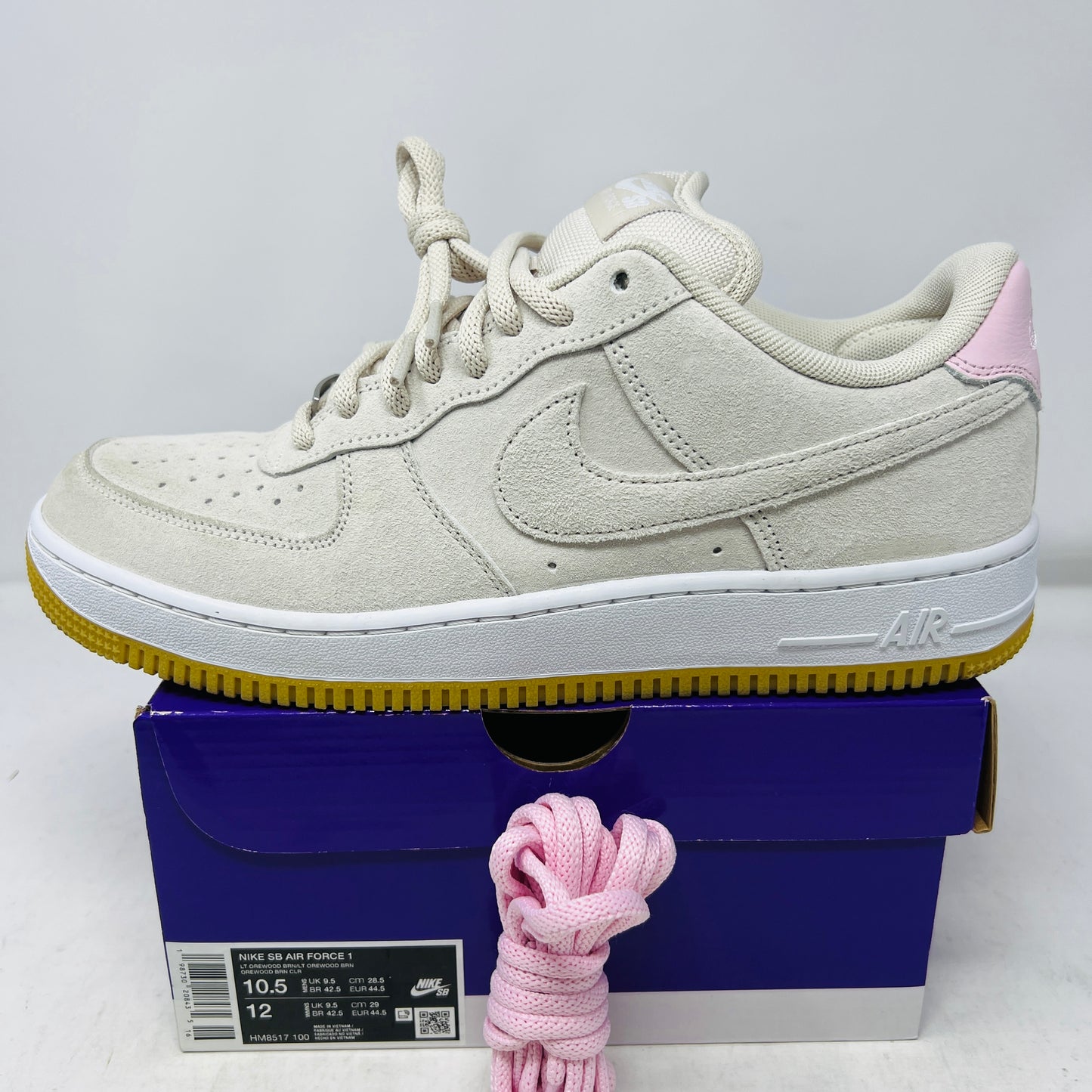 Nike Air Force 1 Low SB Light Orewood Brown Pink