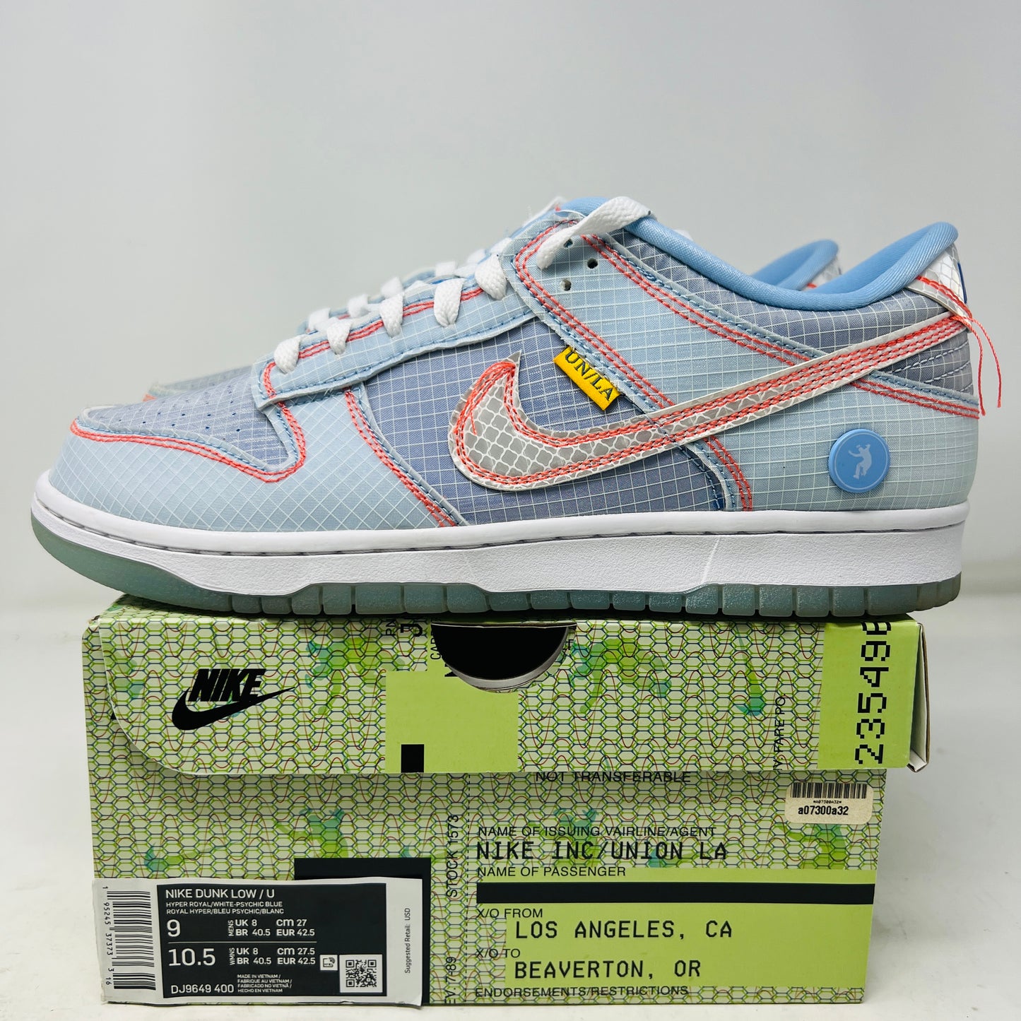 Nike Dunk Low Union Passport Pack Argon