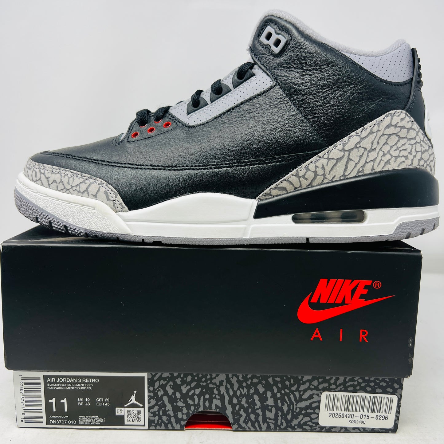 Jordan 3 Retro OG Black Cement (2024)