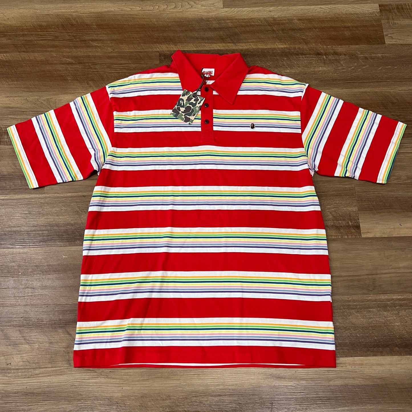 Bape Striped Polo