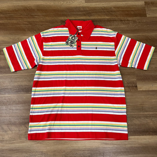 Bape Striped Polo