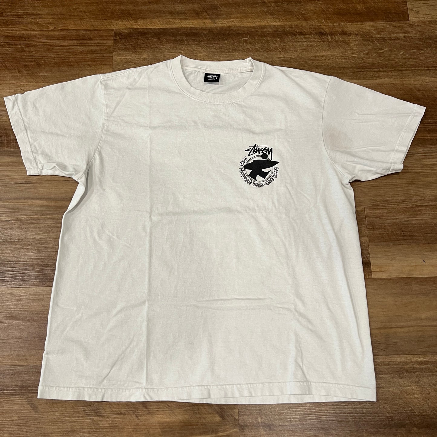 Stussy Beach Roots Pigment Dyed Tee Natural