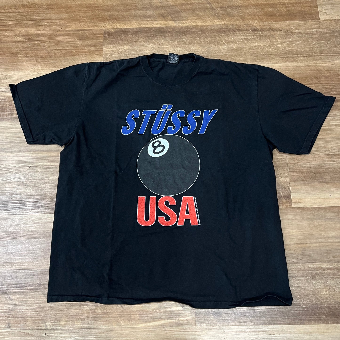 Stüssy USA Pigment Dyed Tee Black
