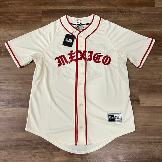 New Era x Born x Raised Diablos Rojos del México baseball jersey