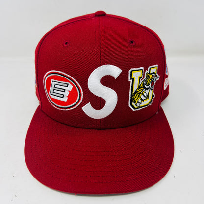 Supreme Mascots S Logo New Era 59Fifty Fitted Cap Red