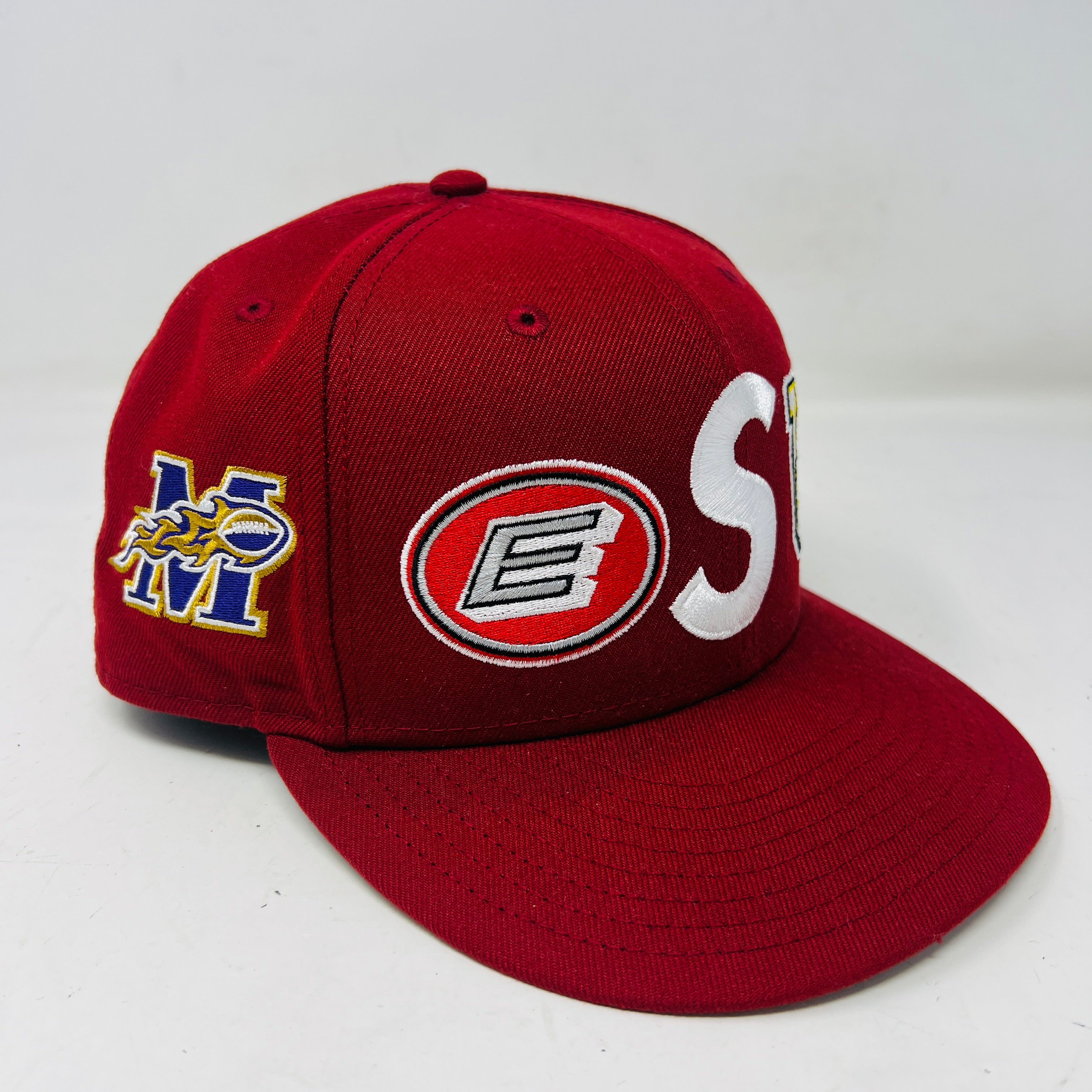 Supreme Mascots S Logo New Era 59Fifty Fitted Cap Red – Holy Ground