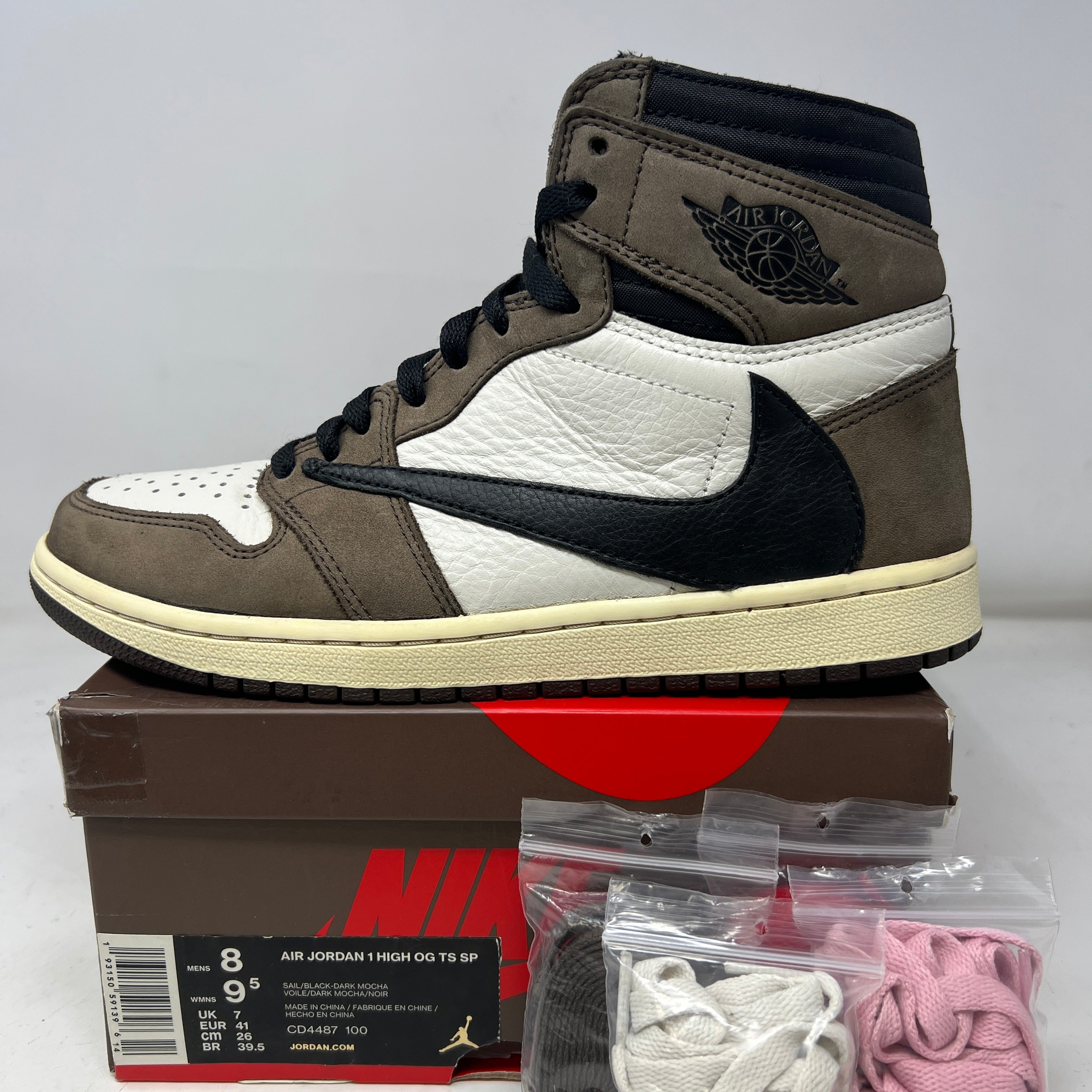 Jordan 1 Retro High OG SP Travis Scott Mocha – Holy Ground
