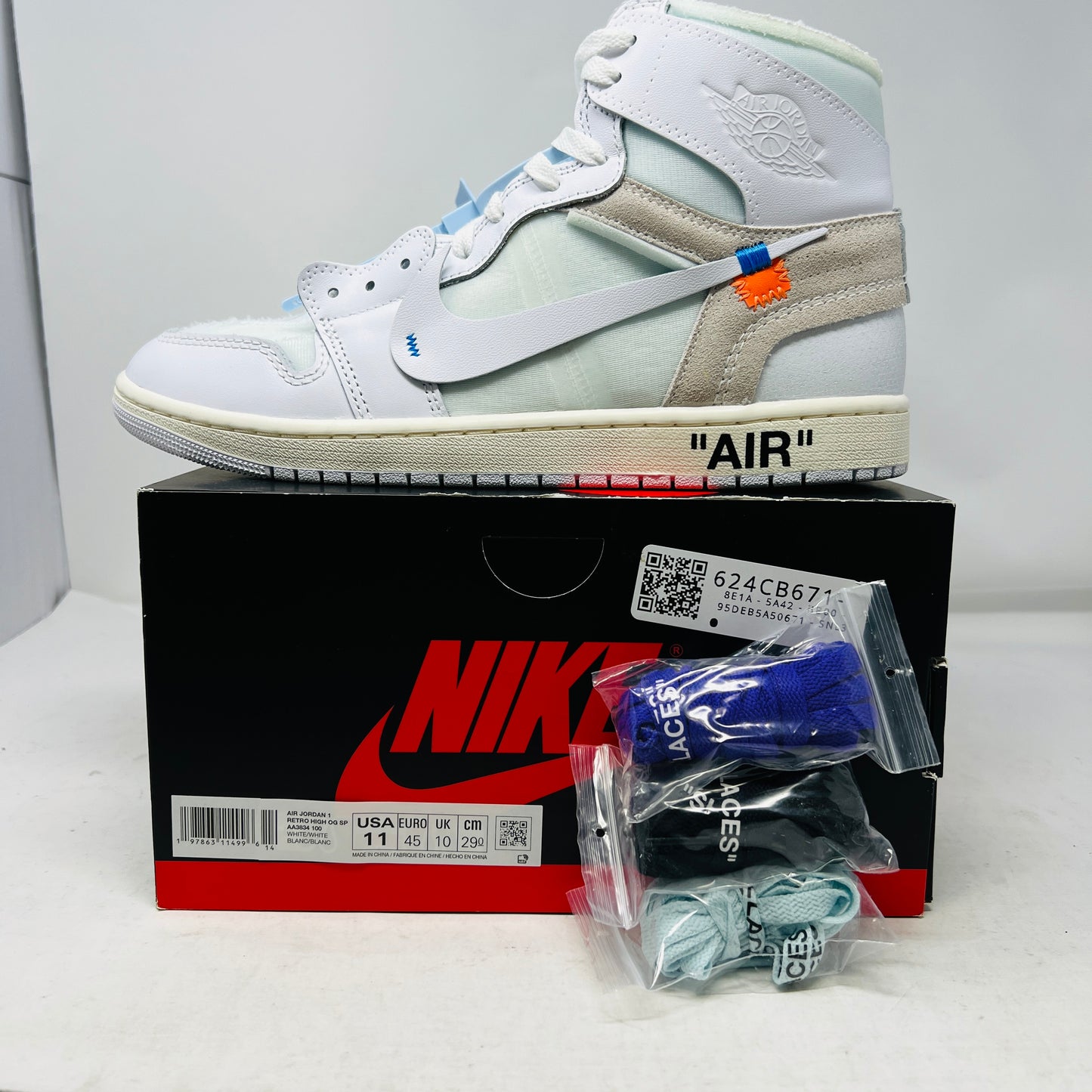 Jordan 1 Retro High Virgil Abloh Archive Alaska