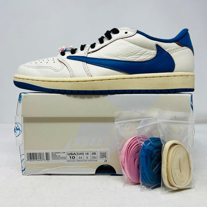 Jordan 1 Retro Low OG SP Fragment x Travis Scott Sail Military Blue