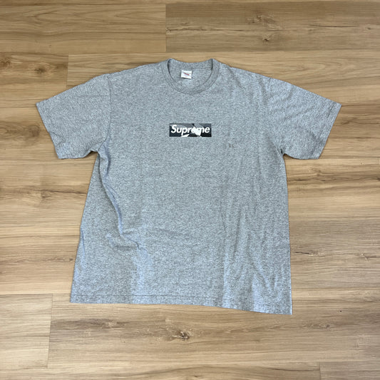 Supreme Emilio Pucci Box Logo Tee Heather Grey/Black