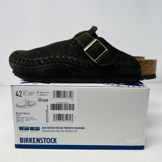 Birkenstock Boston Braided Suede Kith Mocca