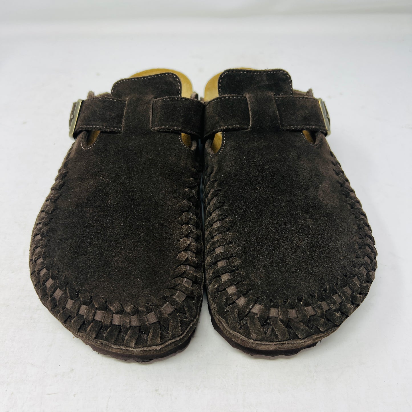 Birkenstock Boston Braided Suede Kith Mocca