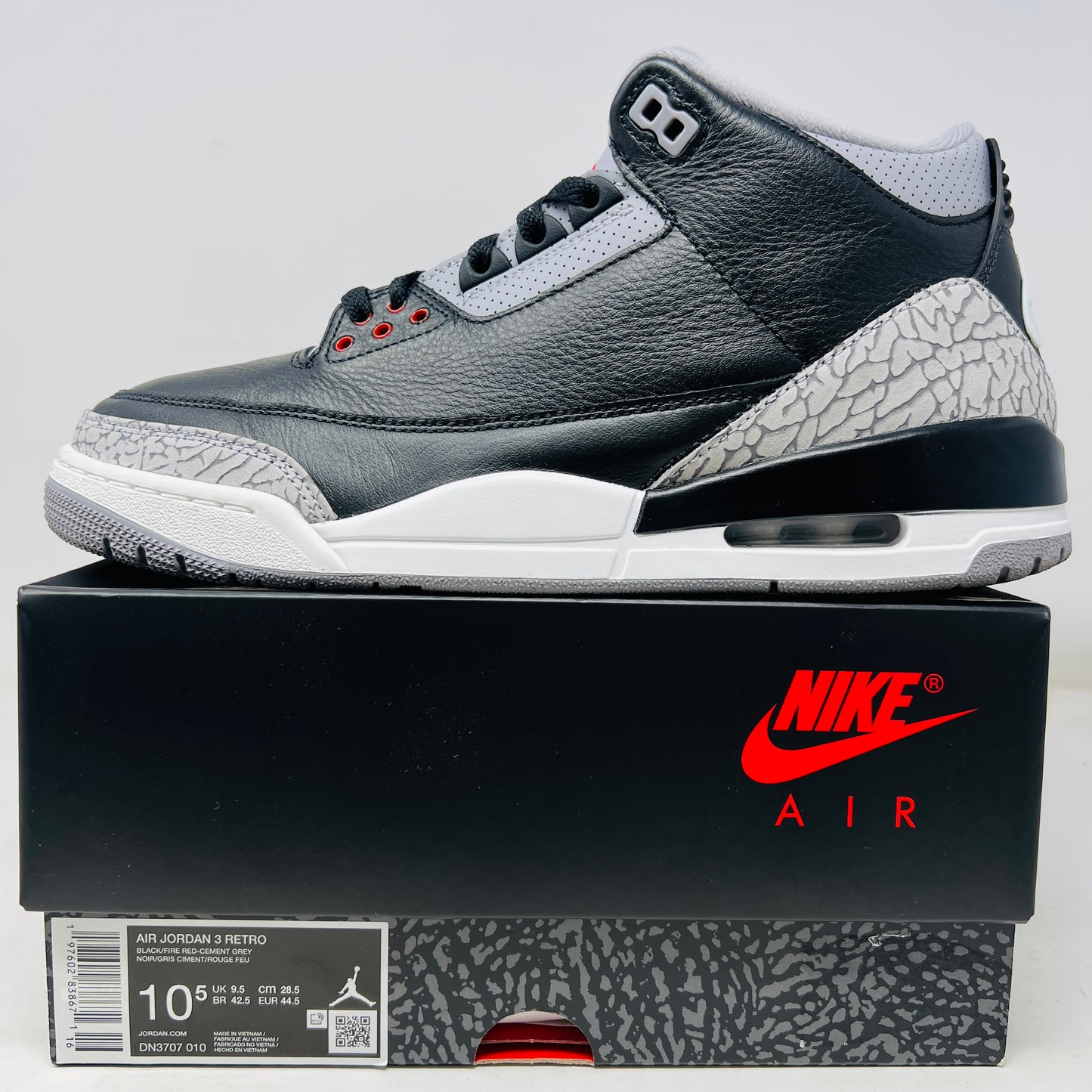 Jordan 3 Retro OG Black Cement (2024)