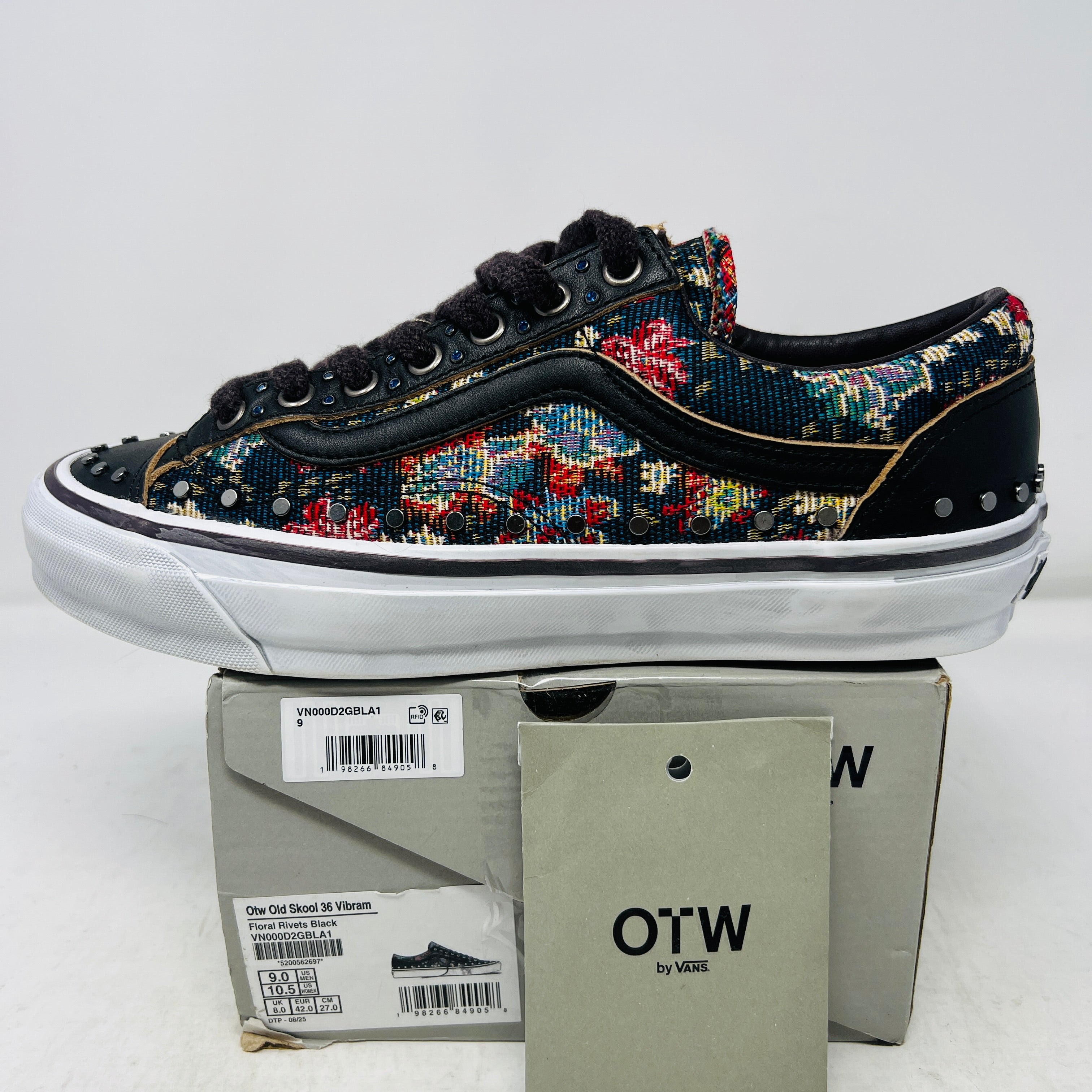Vans OTW Old Skool 36 Vibram Floral Rivets Black – Holy Ground