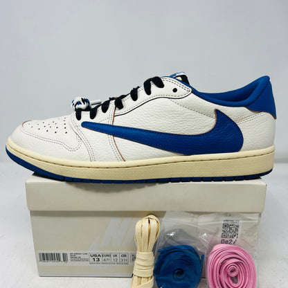 Jordan 1 Retro Low OG SP Fragment x Travis Scott Sail Military Blue