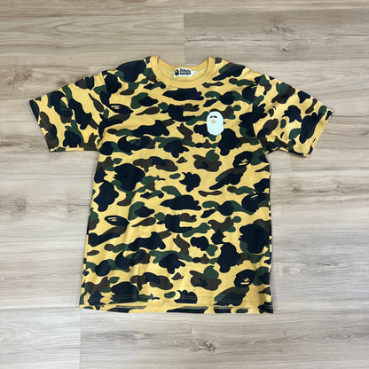 Bathing Ape multi-logo camo t-shirt Yellow