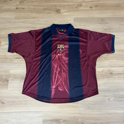 Travis Scott x Nike x FC Barcelona Retro 2000/01 Home Skeleton Jersey Multicolor