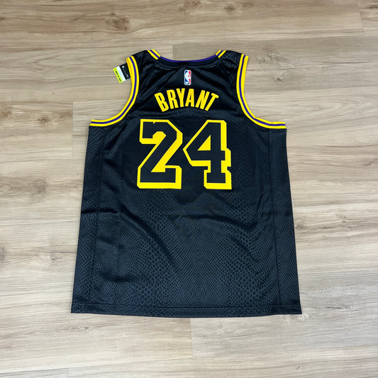 Nike Los Angeles Lakers Kobe Bryant Black Mamba City Edition Swingman Jersey Black/Gold