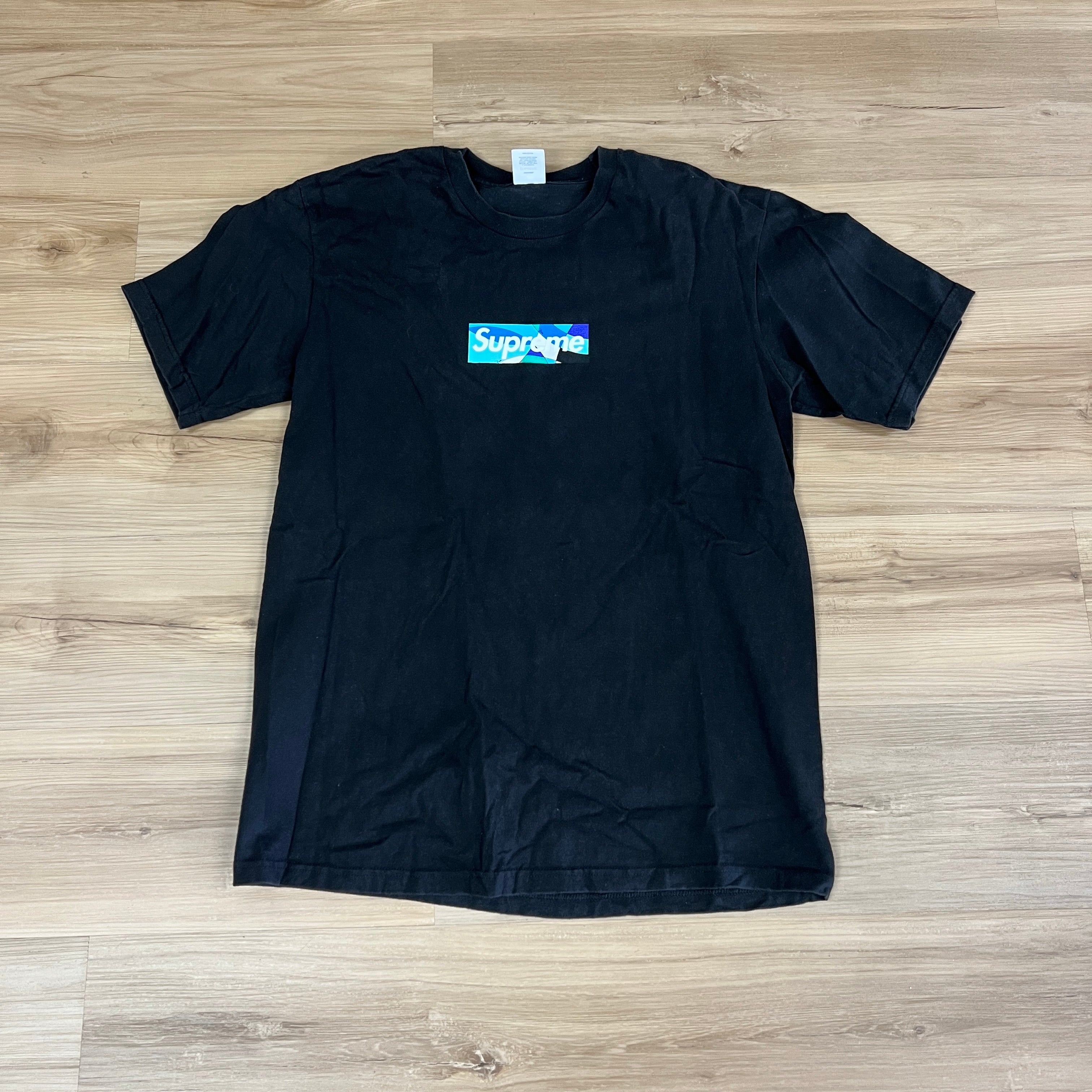 Supreme Emilio Pucci Box Logo Tee Black/Blue – Holy Ground