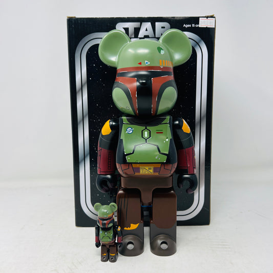 Bearbrick x Star Wars Boba Fett (Recovered Armor) 100% & 400% Set