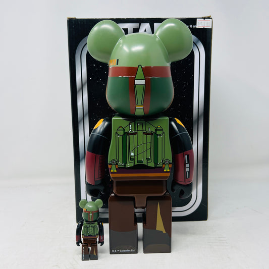 Bearbrick x Star Wars Boba Fett (Recovered Armor) 100% & 400% Set