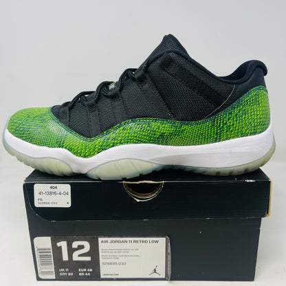 Jordan 11 Retro Low Green Snakeskin