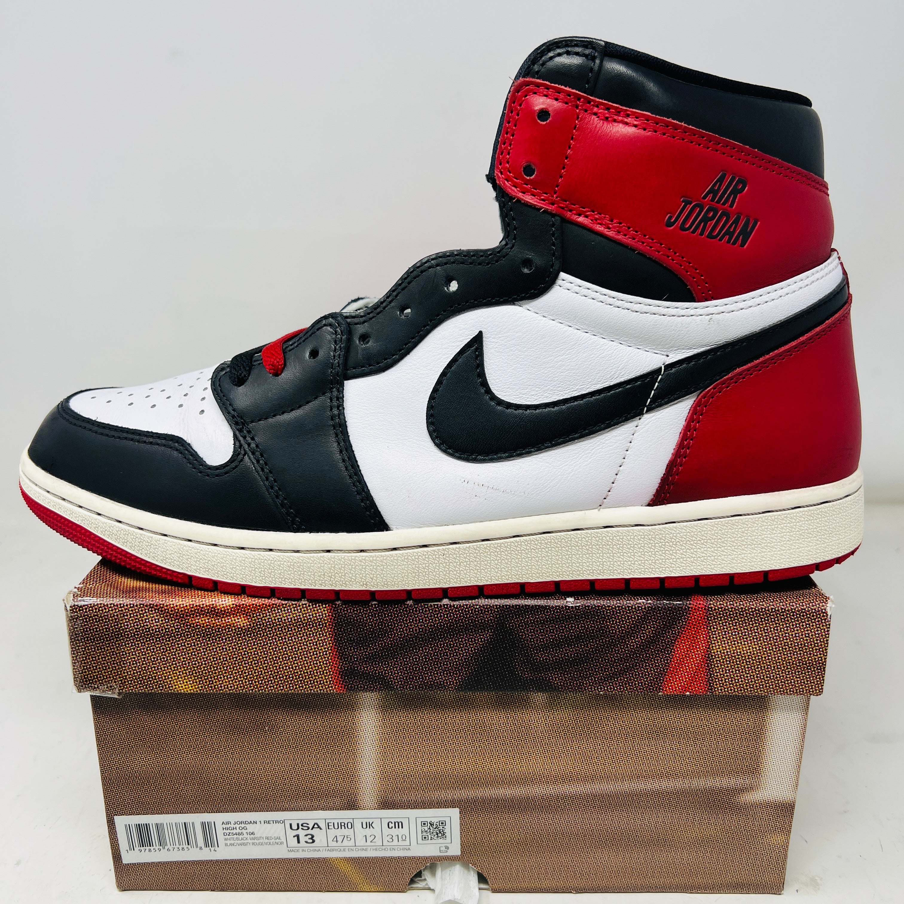 Jordan 1 Retro High OG Black Toe Reimagined – Holy Ground