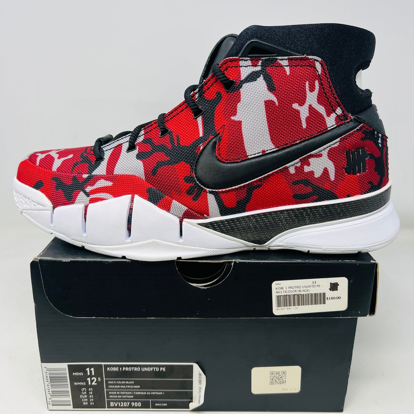 Nike Kobe 1 Protro Undefeated Red Camo (Santa Monica)