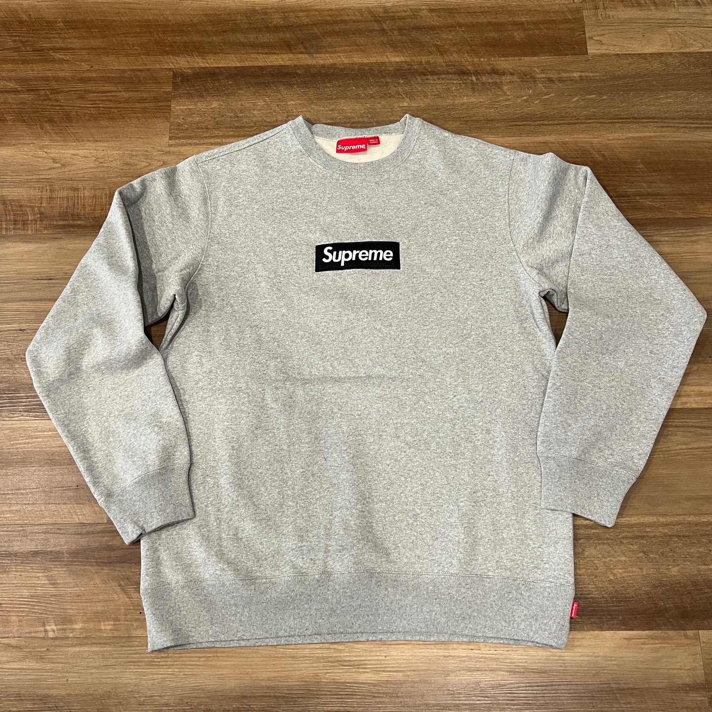 Supreme Box Logo Crewneck (FW22) Heather Grey