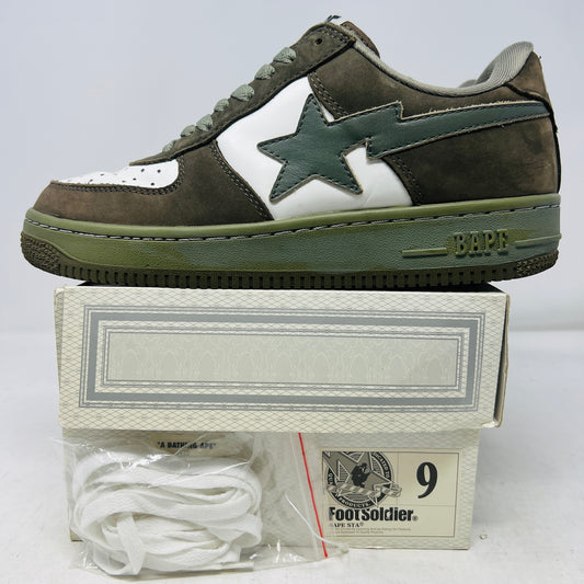 A Bathing Ape Bape Sta FS-001 Low Olive Drab