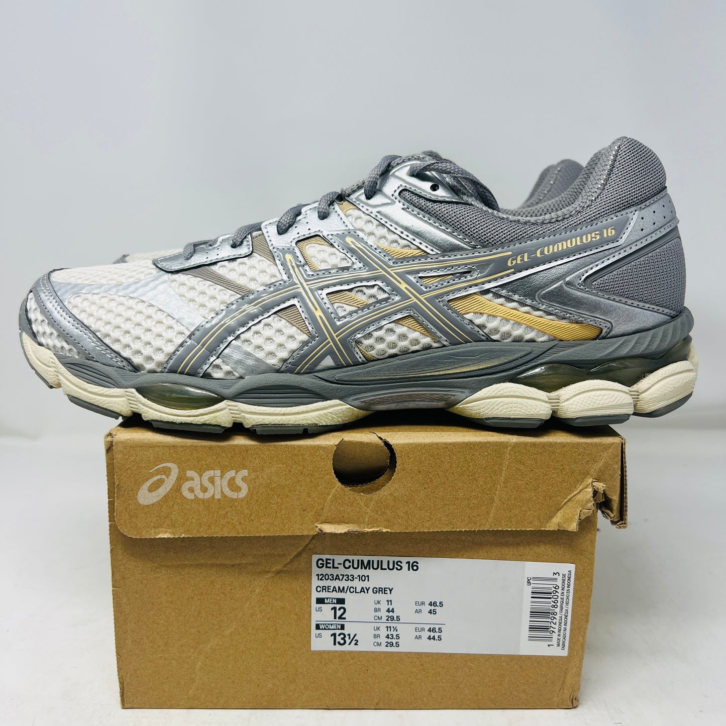 ASICS Gel-Cumulus 16 Cream Clay Grey