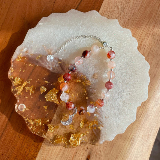 Supreme Flames Jacquard Denim Camp Cap Washed Red