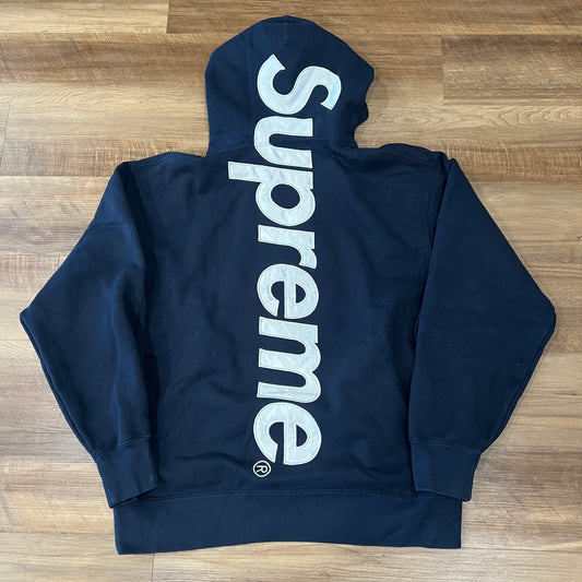 Supreme Satin Applique Hooded Sweatshirt