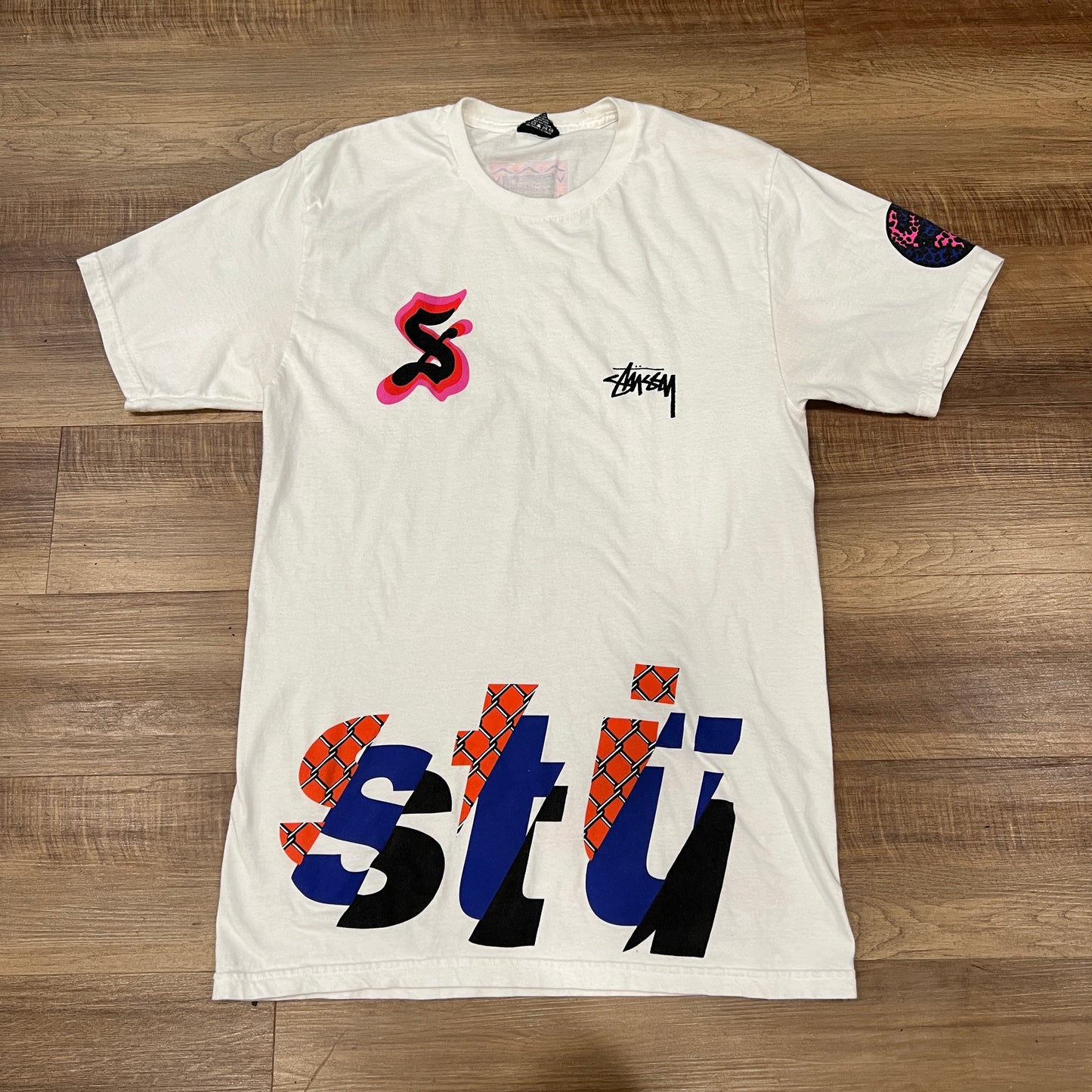 Stussy Back To Back Tee White