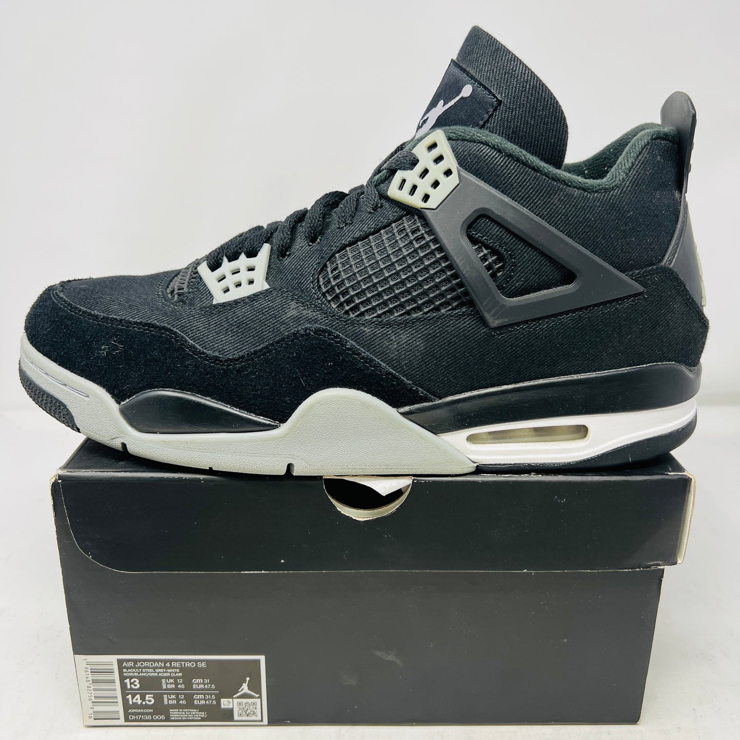 Jordan 4 Retro SE Black Canvas