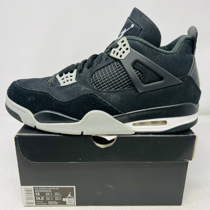 Jordan 4 Retro SE Black Canvas
