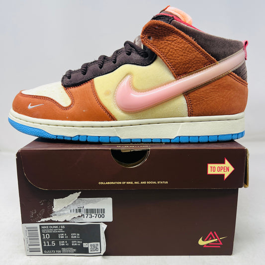 Nike Dunk Mid Social Status Free Lunch Chocolate Milk