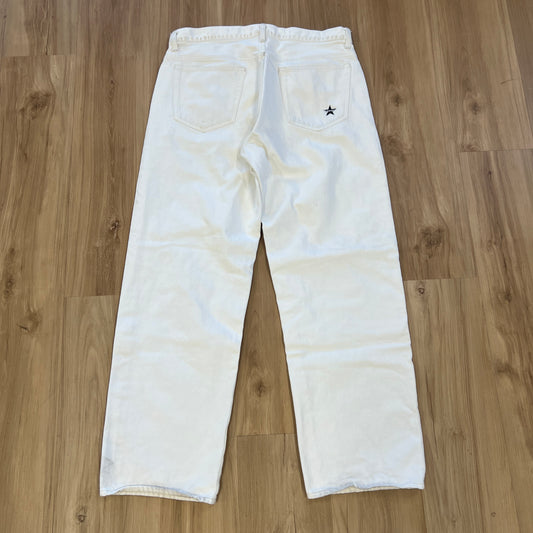 Supreme Distressed Loose Fit Selvedge Jeans White